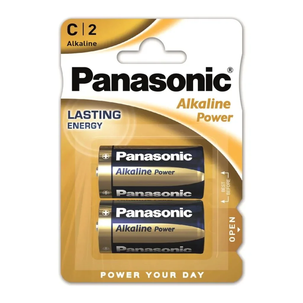 Батарейка Panasonic ALKALINE POWER C BLI 2